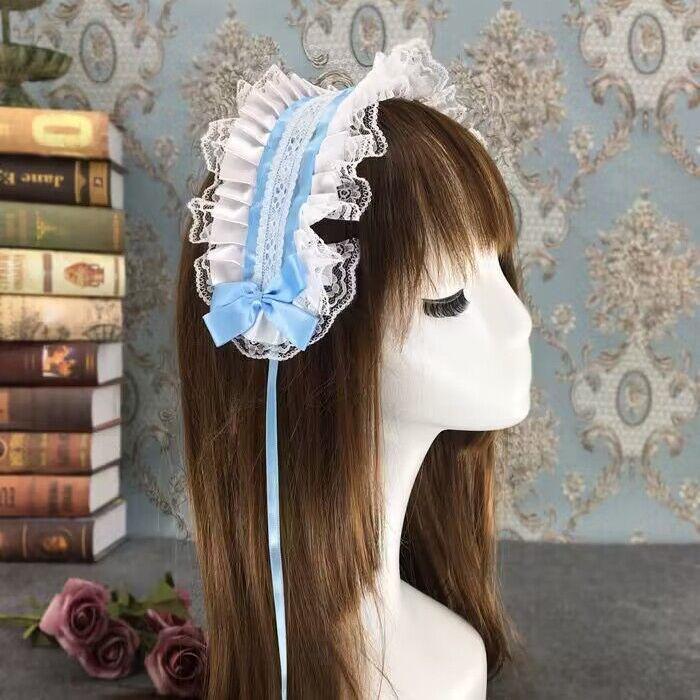 Japanese Lolita Lace Headdress: Sweet, Versatile, Soft Girl KC Headband for Maid or Daily Wear