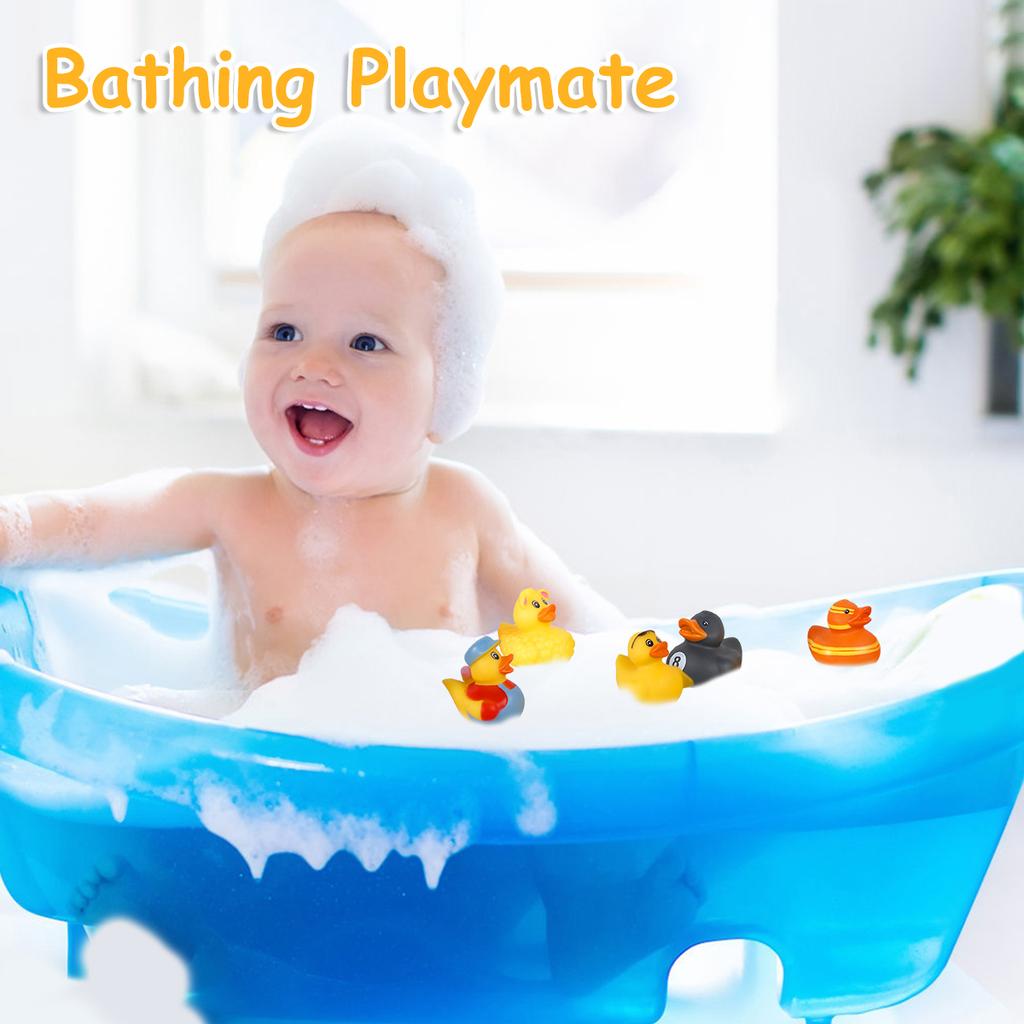 50/30/20 Stück Gummi-Enten-Spielzeugset Kinder Bade-Pool Badespielzeug Niedliche Schwimmende Ente Quak Spritzspielzeug Mit Ablaufloch Verschiedene Kindergeschenke