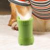 Automatic Pet Paw Washer - Portable Electric Dog Paw Cleaner, 3.74 Inch USB Rechargeable Cat Grooming Device for Muddy Claws, Green