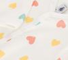 Footless Romper A0CST 3 Months 60cm [Petit Bateau] Off-white/Multicolor
