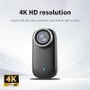 4K Magnetic Mount Camera Rotatable Head 1080P Adjustment 3H Continuous Recording Wide View Smartphone Sharing