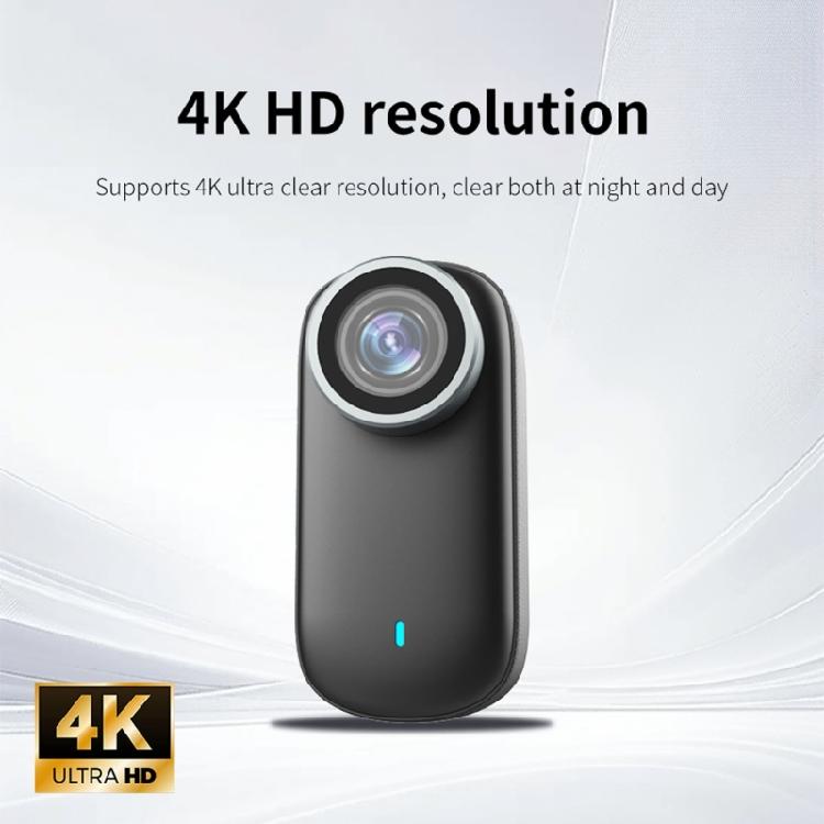 4K Magnetic Mount Camera Rotatable Head 1080P Adjustment 3H Continuous Recording Wide View Smartphone Sharing