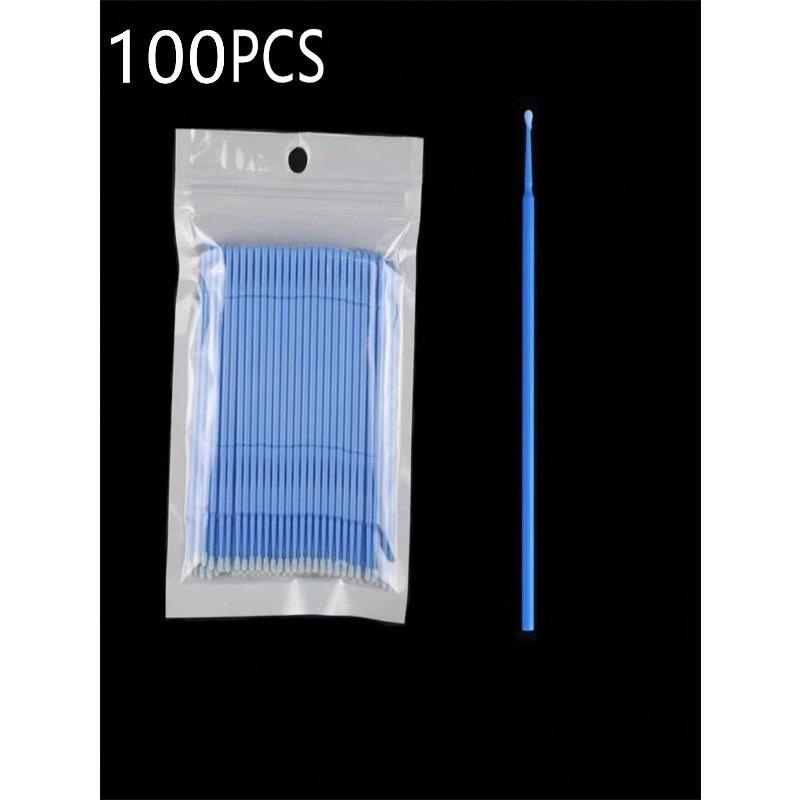 

100PCS Premium Nylon Car Beauty Brush Set - Effective Car Interior Details Cleaning Tool, Dashboard Air Outlet Brush, Gap Cleaner for Tight Spaces one-size синій