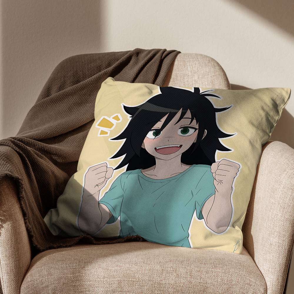 Watamote cute Tomoko Kuroki Pillow Case Office Cushions Suitable For Sofa Car Bedroom Decorative Cushion Cover