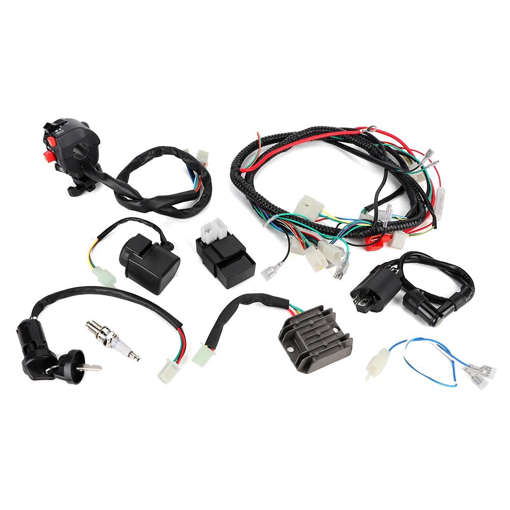 Electric Wiring Harness Wire CDI Assembly Accessory for ATV QUAD Bike 200 300cc