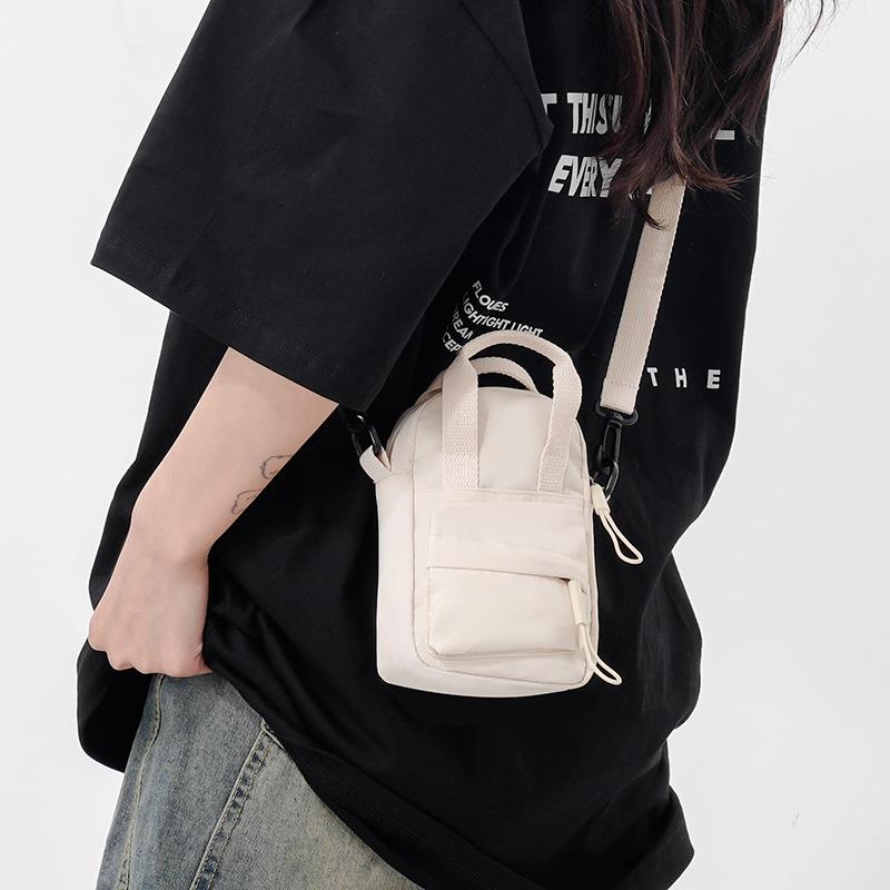 Trendy Brand Waterproof Shoulder Bag Mini Coin Purse Niche Men's and Women's Mobile Phone Bag Headphone Bag Personalized Casual Shoulder Crossbody Bag