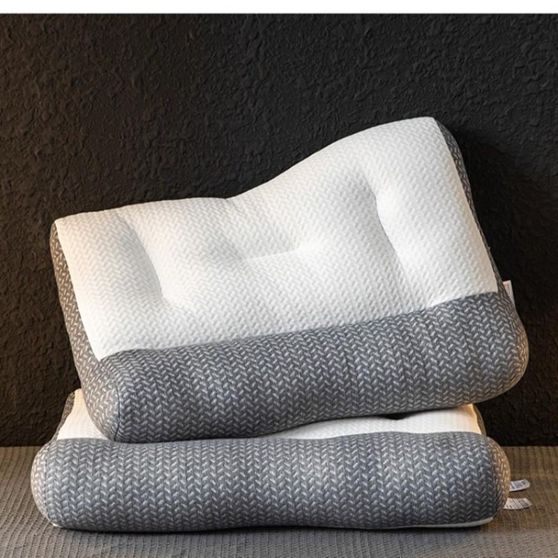 Hotel-Style Memory Foam Alternative Pillow Adults Medium Height 5.1-10cm Hypoallergenic Fiber Fill 40x65cm Rectangular