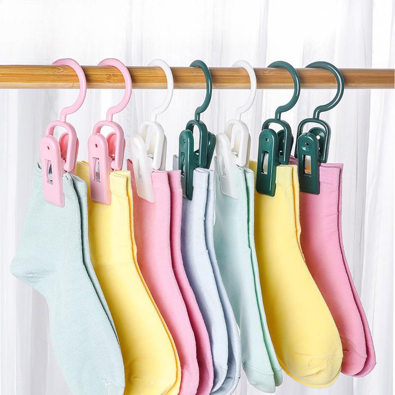Hook-equipped Multi-functional Clip, Hat Storage Clip, Pants Clip, Home Traceless Clip, Sock Drying Clip, Windbreaker Clip