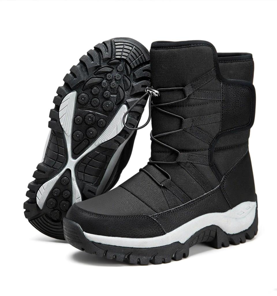 Kepglow and Snow Boots with Fleece Lining for Ideal for Outdoor Activities and Leisure Men's Women's Water-Repellent Non-Slip Winter,
