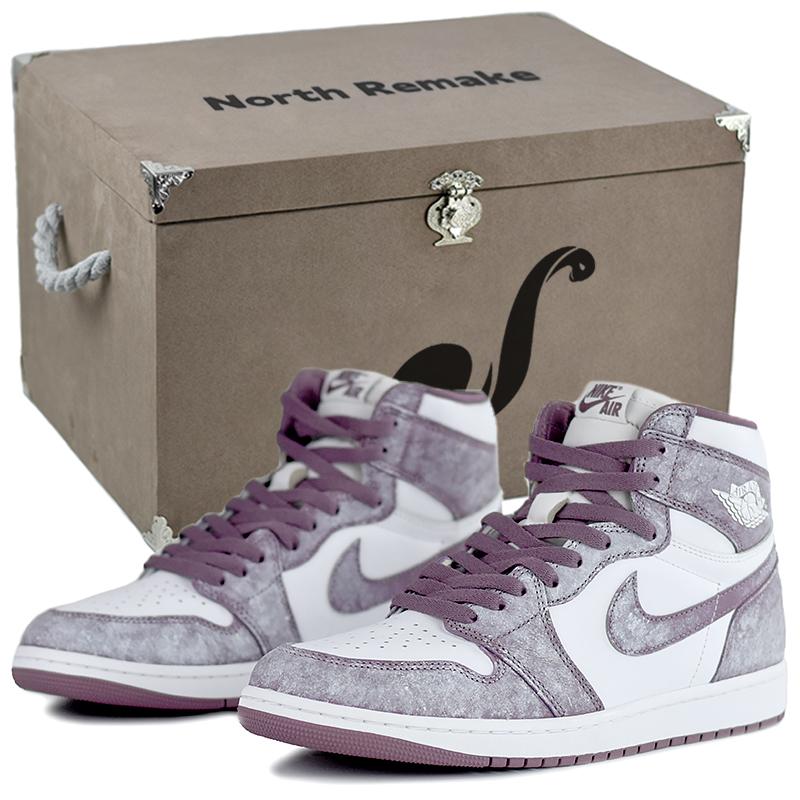 

Jordan Air Jordan 1 High top Vintage Basketball Shoes Unisex Classical Style Purple DZ5485-105(Team679-S-BOX) 42.5