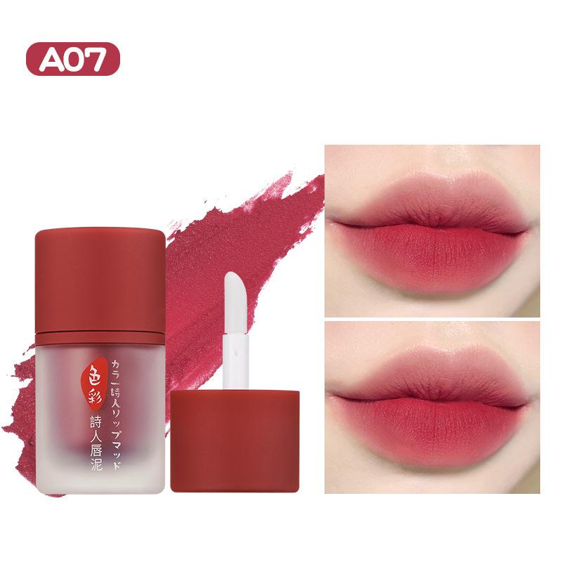 

Color Poet Lip Mud Матовая матовая глазурь для губ Чашка с антипригарным покрытием Невыцветающая грязь для губ
