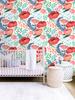 Peony Floral Peel And Stick Wallpaper Multi-Color Vinyl Removable Self-Adhesive Waterproof for Bedroom Kidroom Decorative
