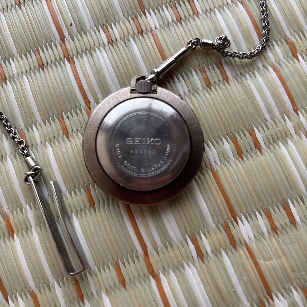 [USED] SEIKO Silver Pocket Watch