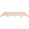 vidaXL Palettenbett 140x190 cm Massivholz Kiefer