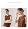 Lekasha Pure Cashmere Twelve-Needle Sleeveless Knit Vest for Autumn/Winter