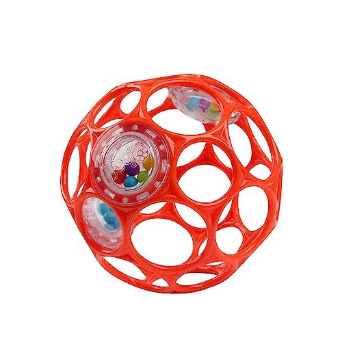 Bright Starts Oball Rattle Toy for Baby Stroller Teething Toy with Rattle Soft Ball Gift 11487