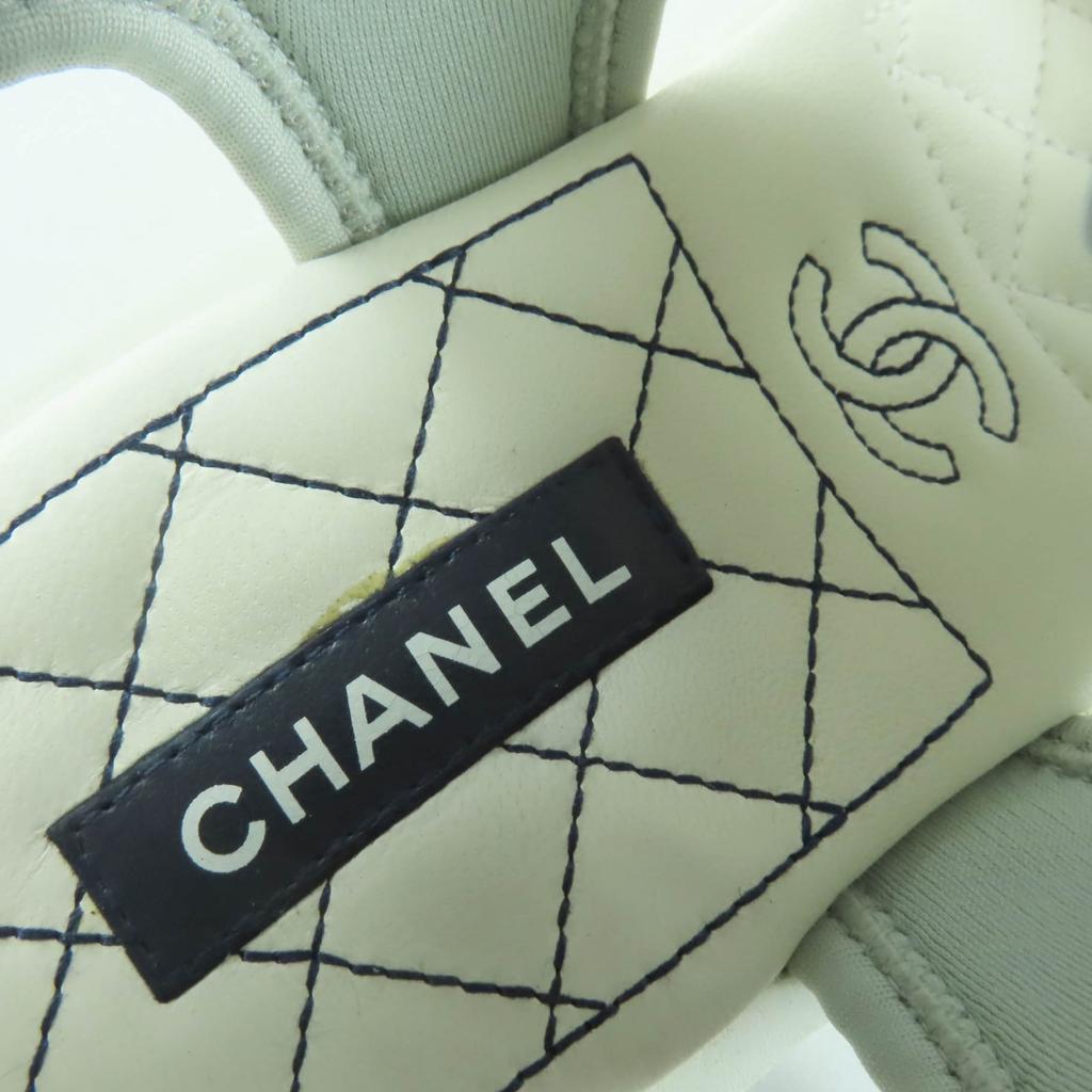 Very Good CHANEL COCO Mark Sport Sandals In Leather 37 21P G37231 Used