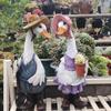Cute Cartoon Duck Resin Figurine Garden Yard Home Decor Ornament