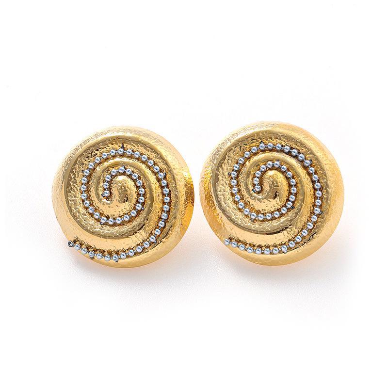 18K Gold Stainless Steel Flower Shell Beach Earrings