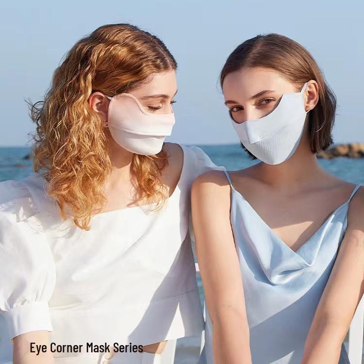 Ice Silk Gradient Cooling Mask: Lightweight, Breathable, Anti-UV Protection with Slimming Effect