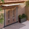 Sun Protection - Maison Exclusive - 358.5 X 90 X 27.5 Cm - Black and Transparent - Polycarbonate/Aluminum