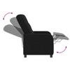 Massage Recliner Chair Black Fabric