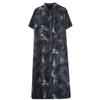 XITAO Patchwork Print Single Breasted Lapel Dress GMM1317