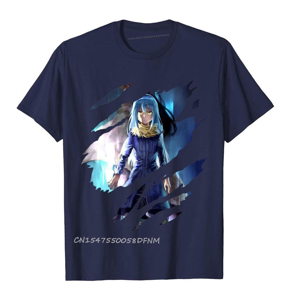 Rimuru Tempest Reo Anime Premium Baumwolle Tops T-Shirt Fitness Special Sommer T-Shirts Übergroßes T-Shirt