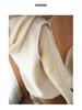 Women's Wool Blend V-Neck Vest: Petite Sleeveless Cardigan with Shoulder Pads, 100% Double-Faced Wool for Autumn & Winter.