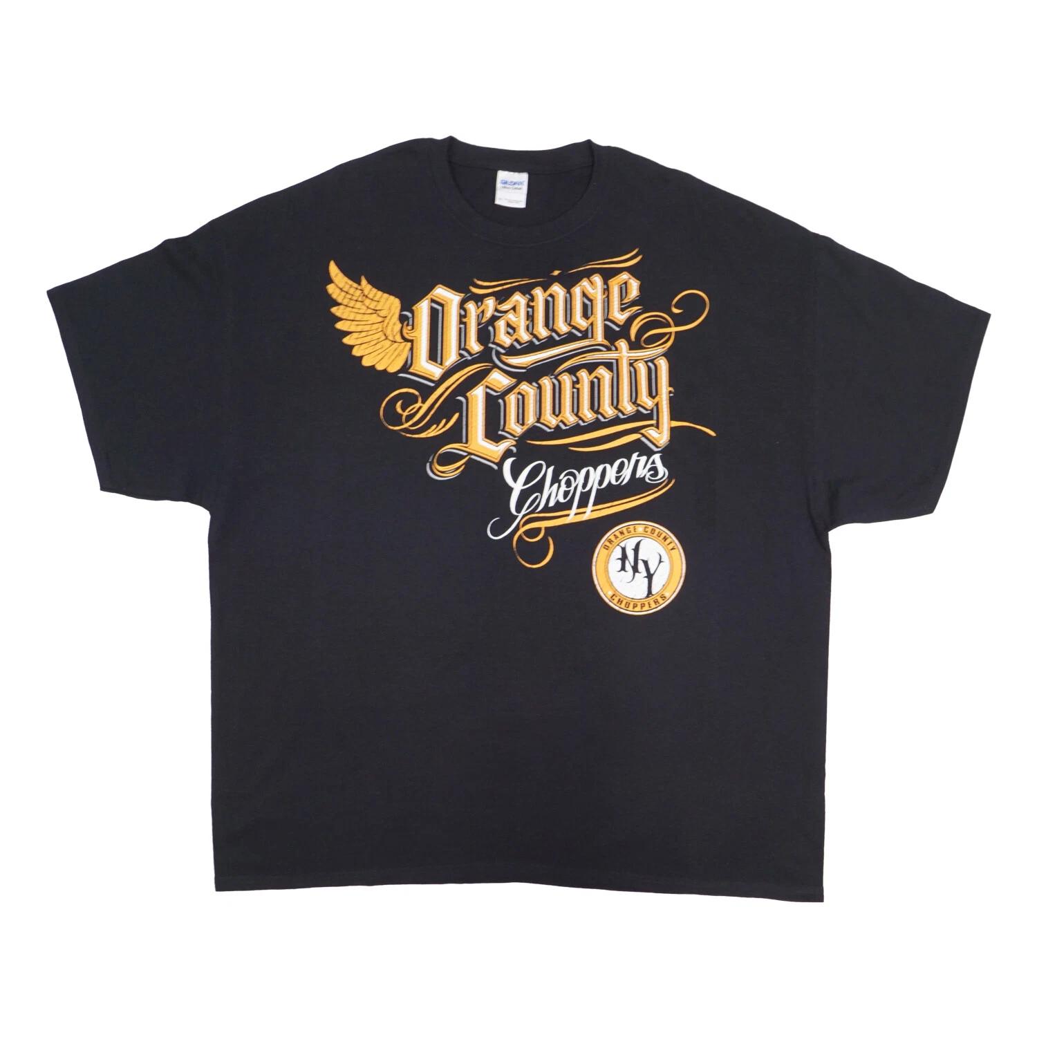 Men s Casual Graphic ORANGE COTY CHOPPERS MENS NY LOGO T SHIRT T-Shirt XXXL
