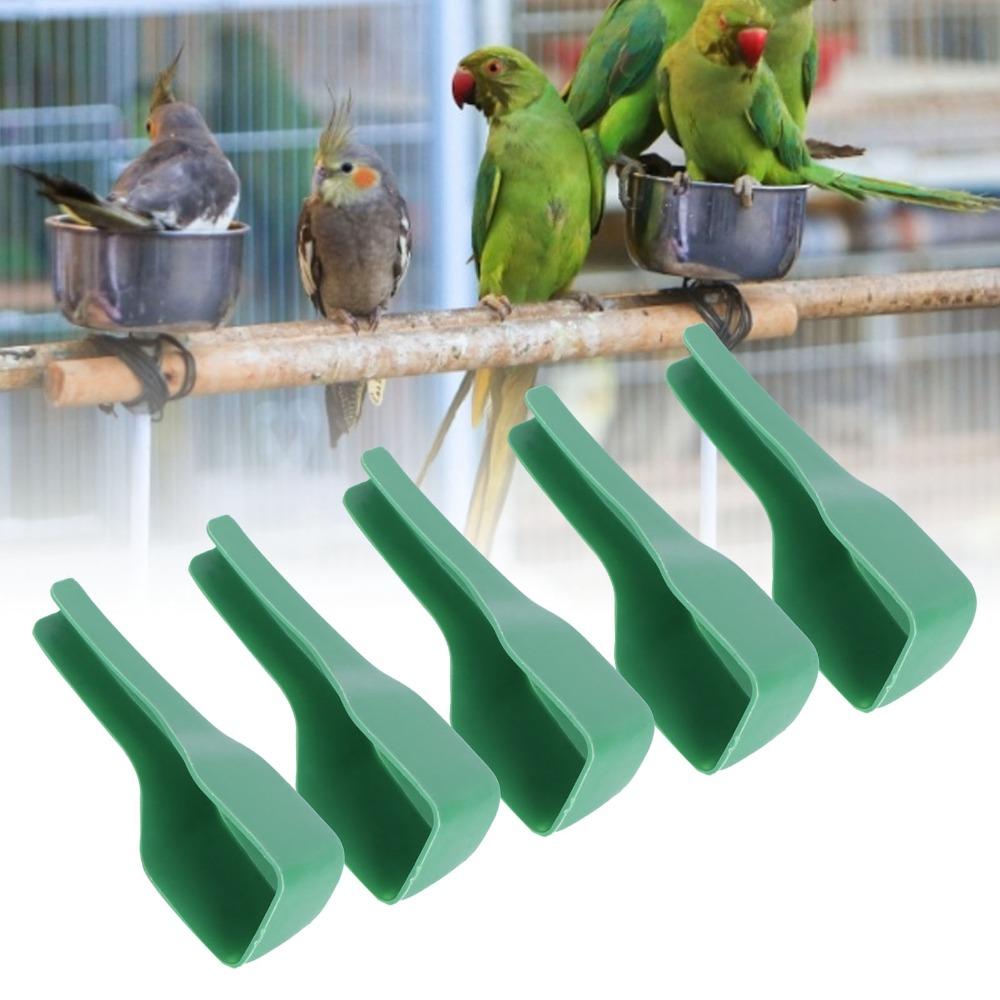 5pcs Long Narrow Spout Bird Feeding Spoon Plastic Bird Feeding Tool Aviary Feeding Routine