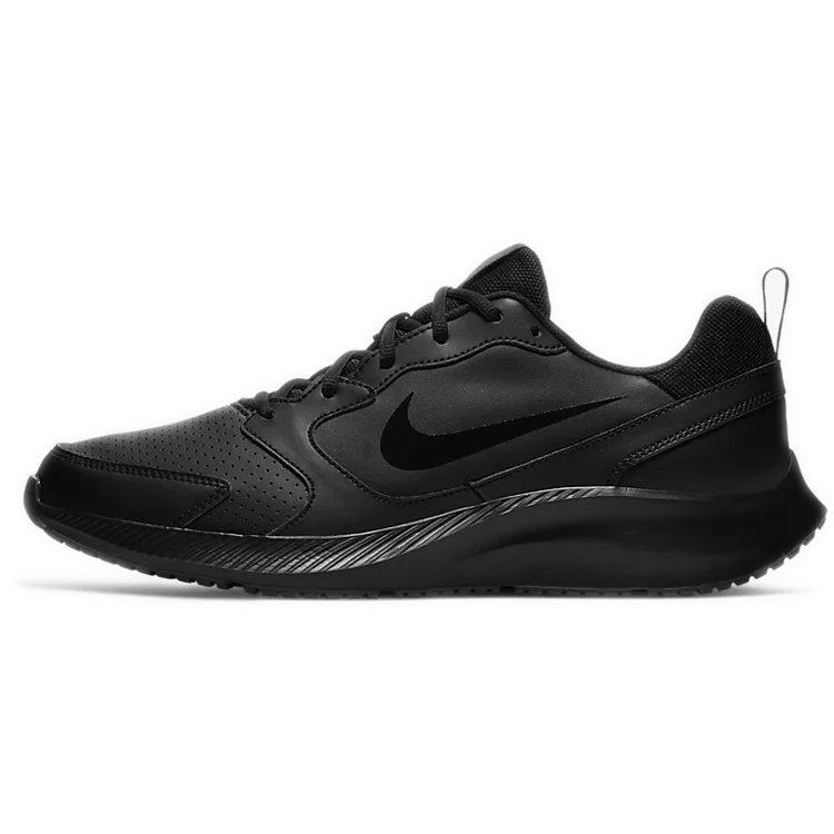 Nike Todos Textile, Leather Slip Resistant Lightweight Non Slip Lightweight Low Top Casual Running Shoes Unisex Black BQ3198-001