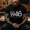 Unisexs Crew Neck Short Sleeve T Shirt Vintage 1976 Limited Edition Graphic Tee Classic Born Year Casual Unisexs Tops For Gift Wear