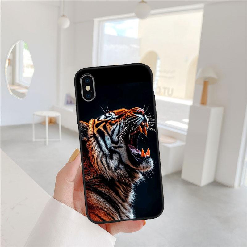 LO6 Dieren Tijger Zachte Shell Telefoonhoesje voor Samsung Galaxy S20 S21 S22 Ultra FE + Plus A21S A22 A24 A25 A26 A30 A30S A31