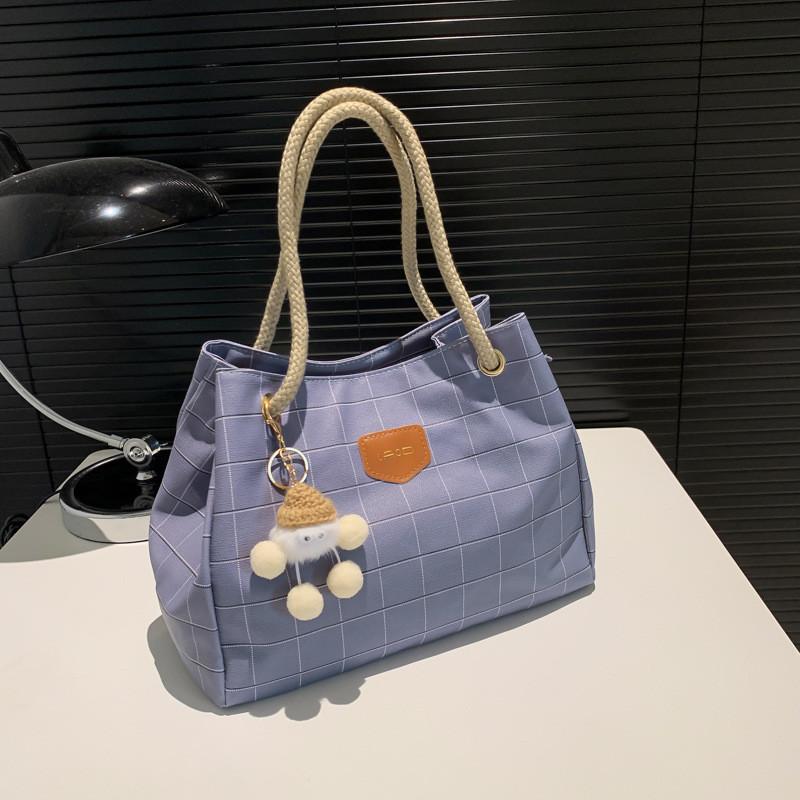 Trendy Large Korean Style Pu Shoulder Bag For Women Fashionable Casual Tote