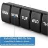 Pill Dispenser Travel Weekly Pill Case, 7 Day Pill Organizer, Daily Pocket Pill Holder for Pills/Vitamin/Fish Oil/Supplements