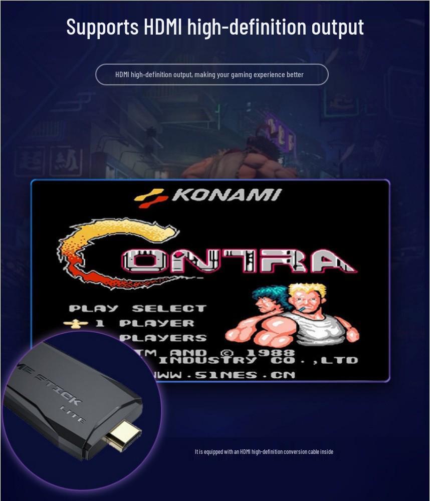 M8 HD 4K Retro Game Console with Dual Wireless Controllers for TV