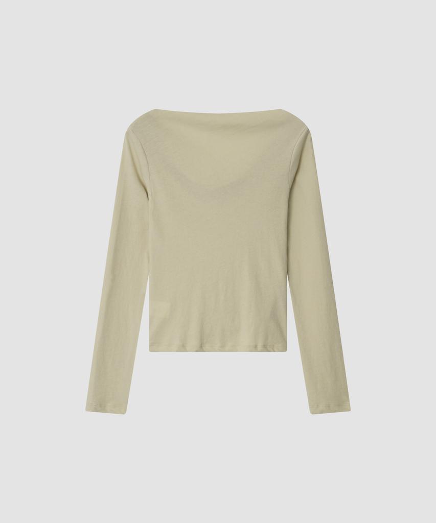 Deolil Flow Cotton Drape T_Beige