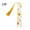Unique Gift for Friends Dried Flower Resin Bookmarks with Tassels, Double-Sided Magnetic Durable Page Markers Book Lovers Friends, Pretty and Increase