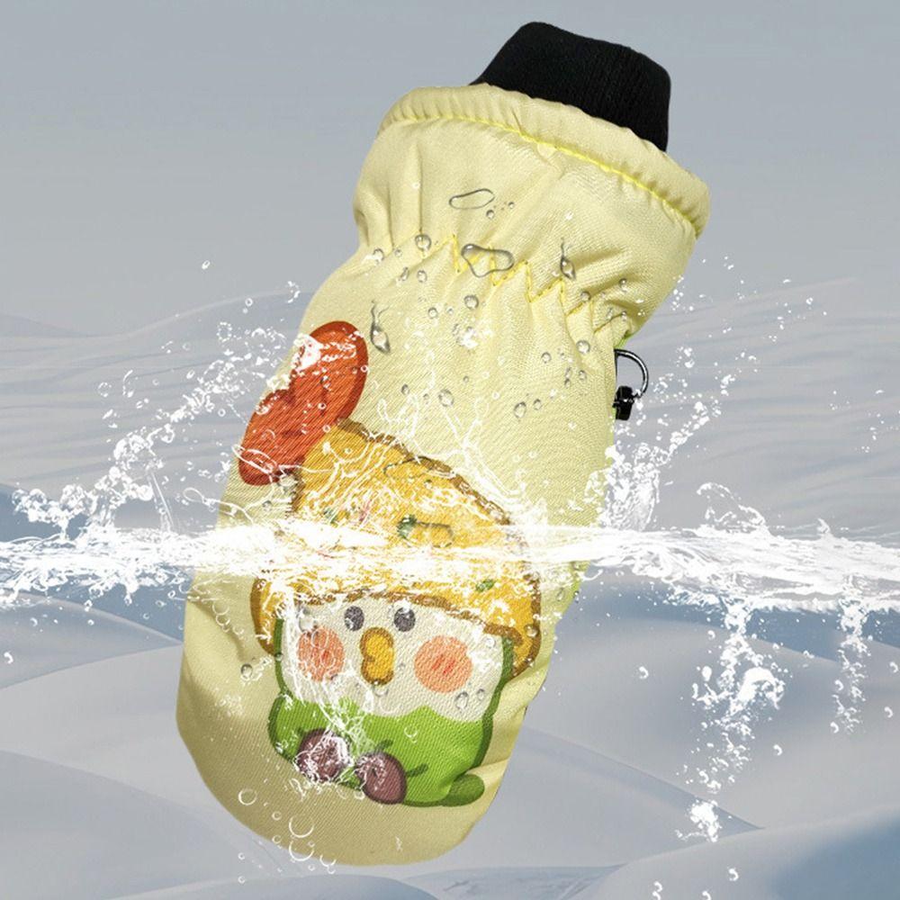 Warm Snow Gloves Non-slip Kids Winter Mittens Fashion Children Ski Gloves  Children Kids