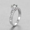 1 Carat D Color Moissanite Ring, Six-Prong Crown Design, 925 Sterling Silver, Light Luxury Jewelry