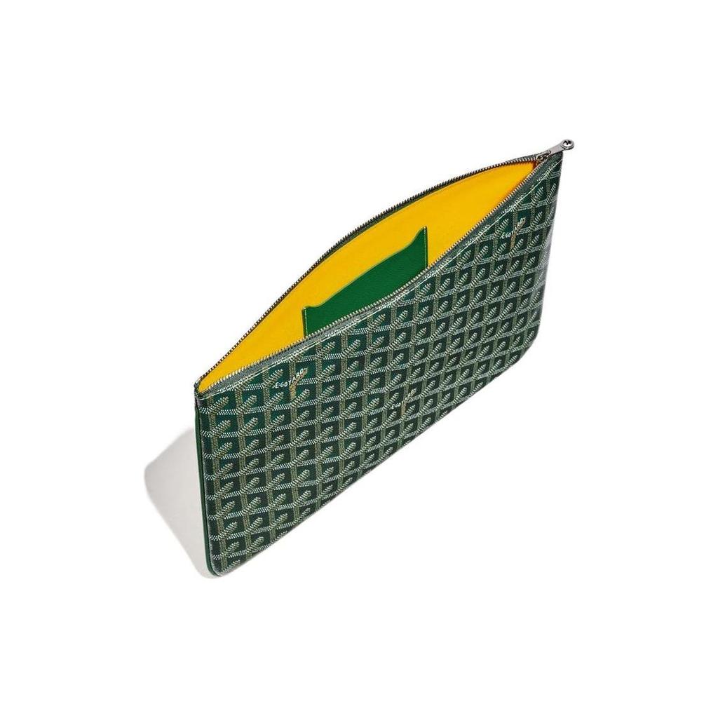 Goyard Senat Y Monogram Full Print Zipper Cosmetic Bag Unisex Cosmetic Bag Black Blue Green SENAT2MMLTY