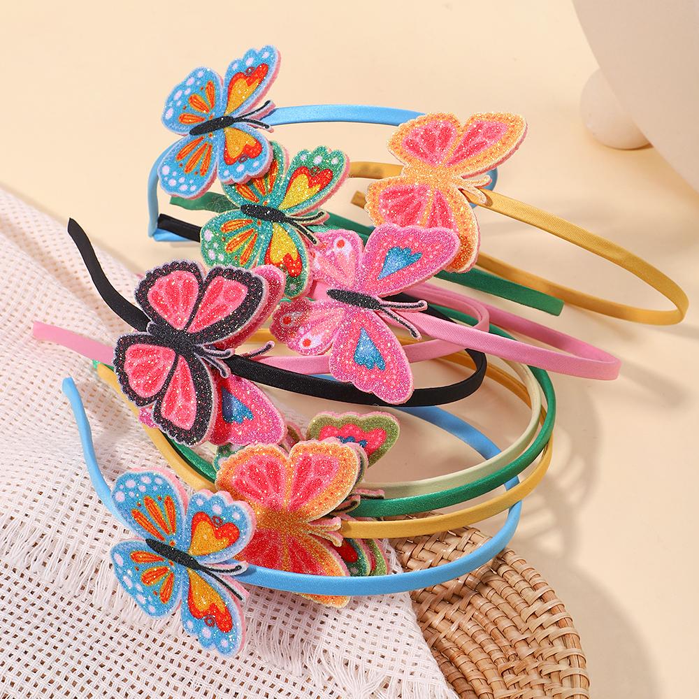 4 Stile Schmetterling Haarband für Mädchen Wunderschöne Bunte Kinder Haarreifen Kinder Liebliches Verkleiden Kopfschmuck Haaraccessoires