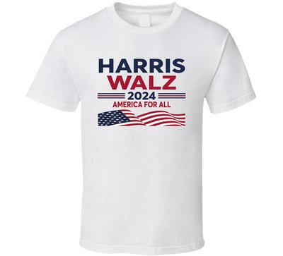 Amerika für Alle Harris Walz 2024 T-Shirt