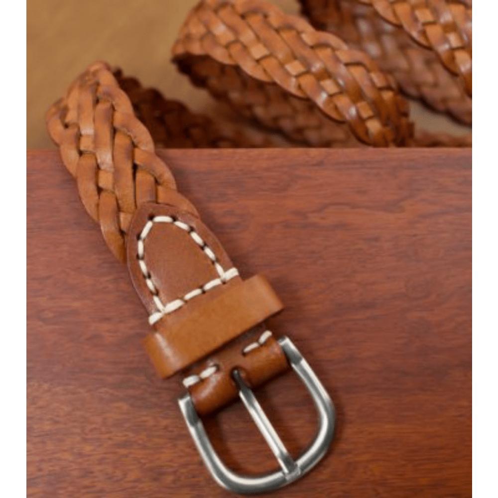 New Handwoven Belt Vintage Pin Buckle Casual Ladies Belt