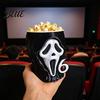 Happy Halloween Decoration 3D Printed Screaming Skull Popcorn Bucket Decorative Box Table Ornament