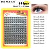 Natural Thick C-Song Single Cluster False Eyelashes 10-18Mmdiy Segmented Multi-Hair Eyelashes