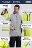 Benke Lightweight and Easy to Move in Rain Suit Perfect for Motorcycle and Golf Size Set, Wear, Raincoat, (Gray, 3XL)