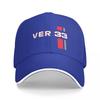 Verstappen 33 Auto Rennsport Mehrfarbige Kappe Schirmmütze Damen Kappe Personalisierter Schirm Sonnenschutz Mützen