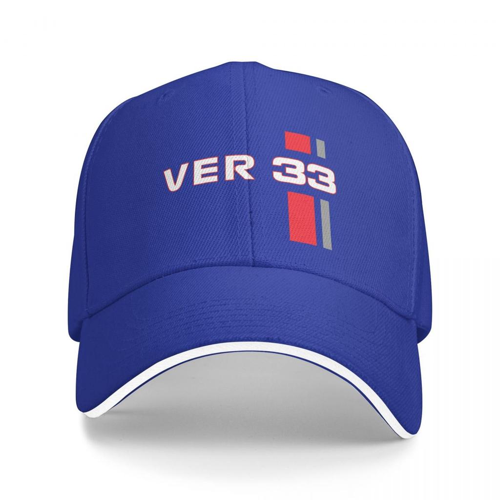 Verstappen 33 Auto Rennsport Mehrfarbige Kappe Schirmmütze Damen Kappe Personalisierter Schirm Sonnenschutz Mützen